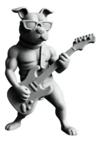 Figura Decorativa Prints Patro- Bulldog Bajista