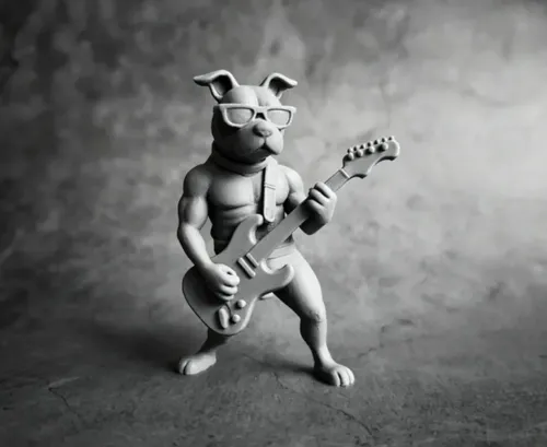 Figura Decorativa Prints Patro- Bulldog Bajista - Foto 2