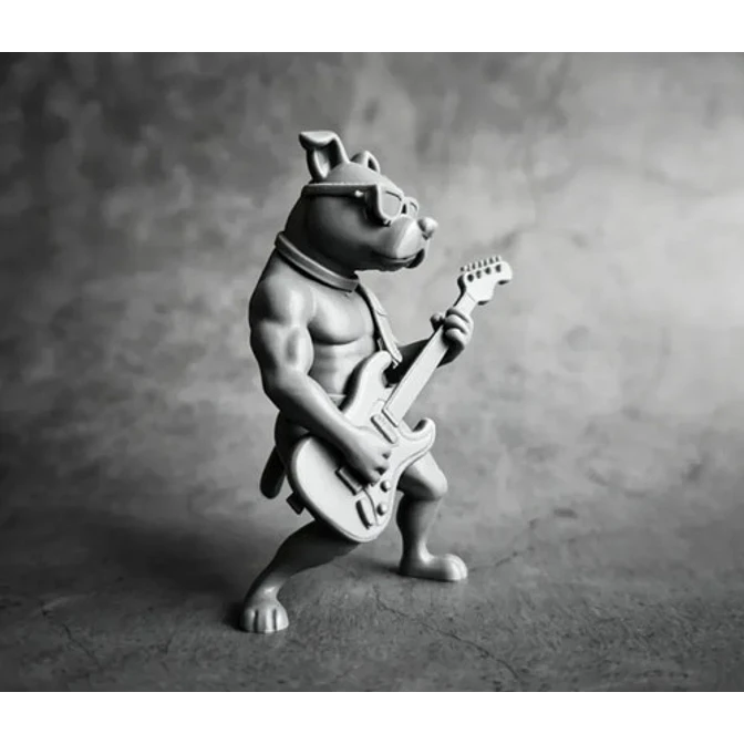 Figura Decorativa Prints Patro- Bulldog Bajista 3