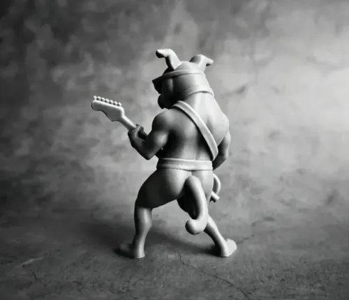 Figura Decorativa Prints Patro- Bulldog Bajista - Foto 4