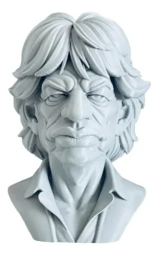 Escultura Decorativa Prints Patro- Busto De Mick Jagger