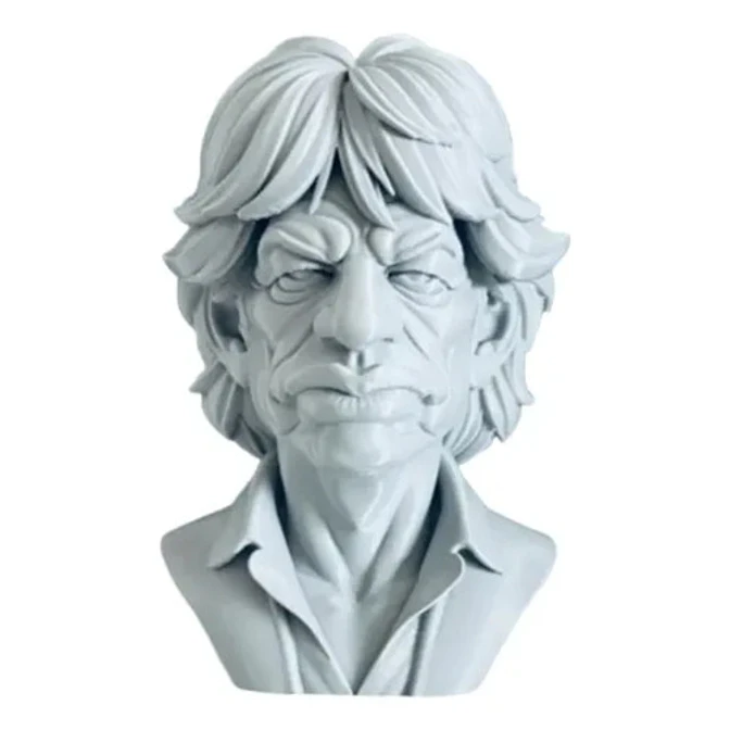 Escultura Decorativa Prints Patro- Busto De Mick Jagger 1
