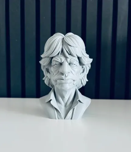 Escultura Decorativa Prints Patro- Busto De Mick Jagger - Foto 2