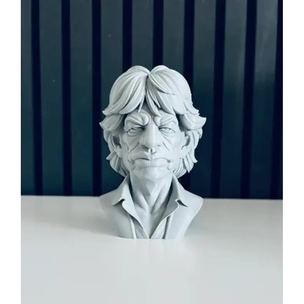 Escultura Decorativa Prints Patro- Busto De Mick Jagger 2
