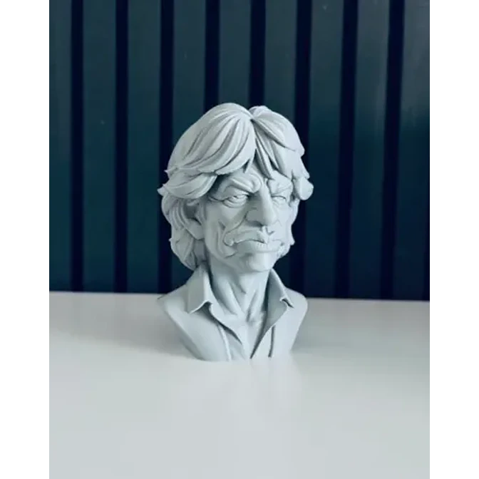 Escultura Decorativa Prints Patro- Busto De Mick Jagger 3