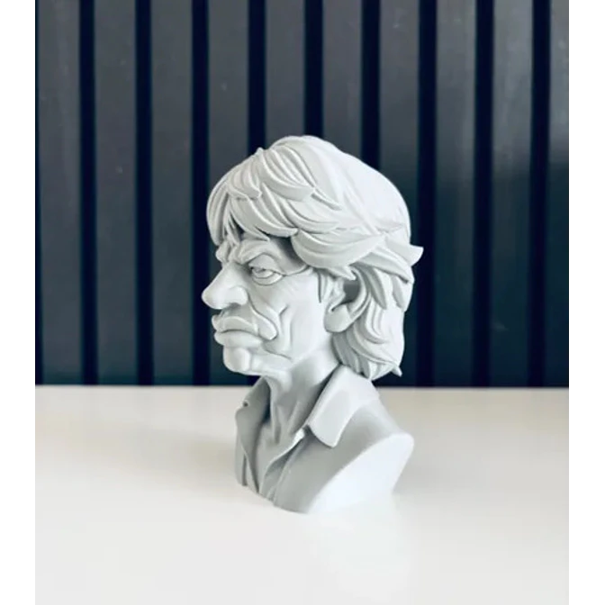 Escultura Decorativa Prints Patro- Busto De Mick Jagger 4