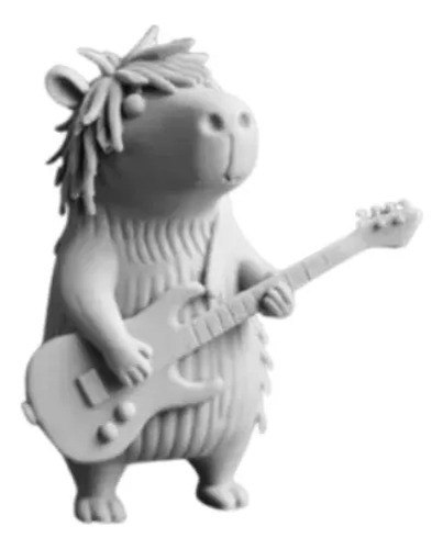 Figura Decorativa Prints Patro- Capibara Rockero