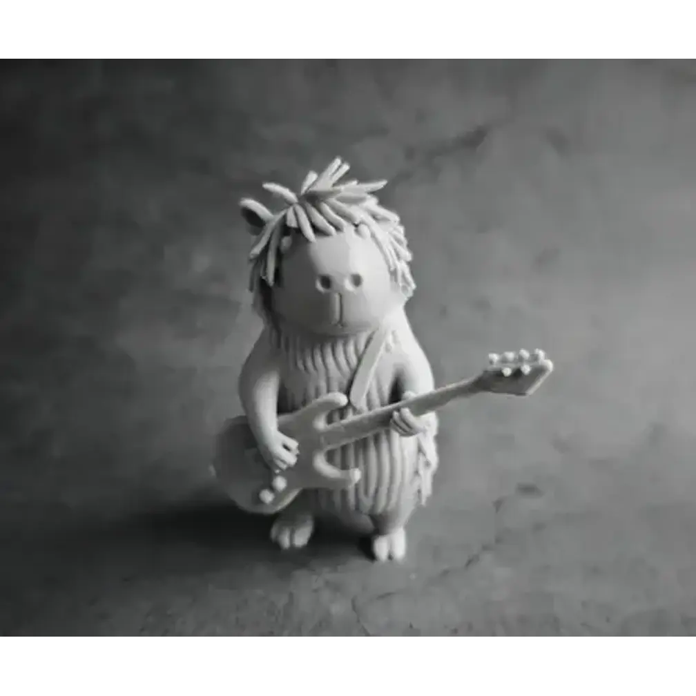 Figura Decorativa Prints Patro- Capibara Rockero 2