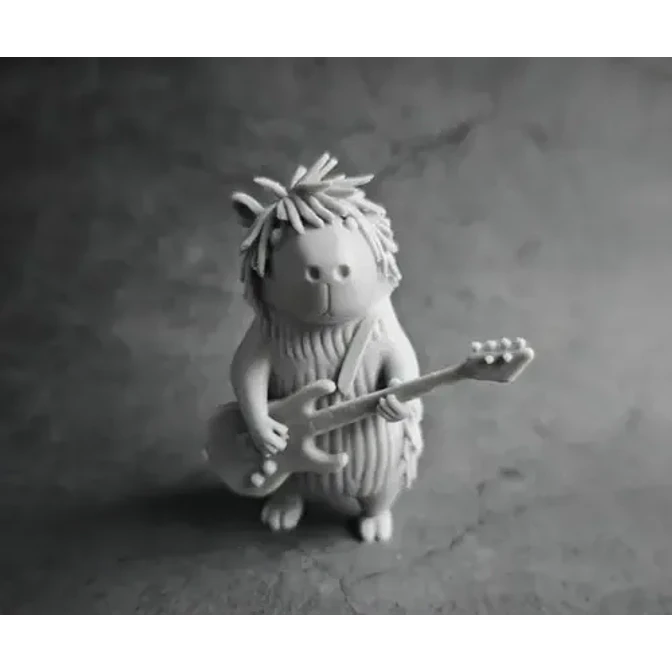 Figura Decorativa Prints Patro- Capibara Rockero 2