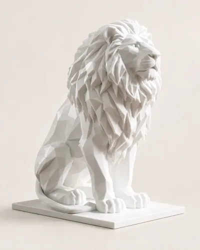 Escultura Decorativa Prints Patro- León Majestuoso