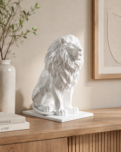 Escultura Decorativa Prints Patro- León Majestuoso - Foto 4