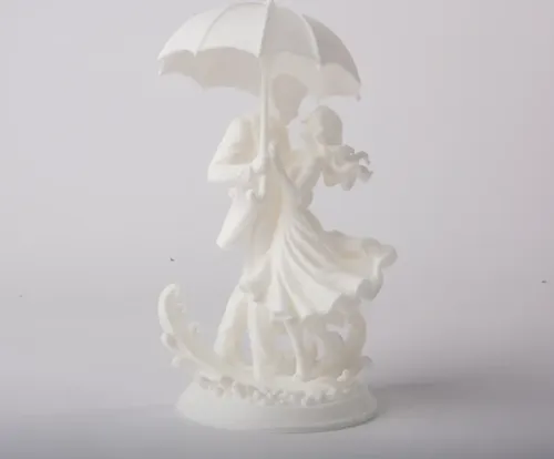 Escultura Decorativa Prints Patro- Pareja Bailando En Lluvia - Foto 3
