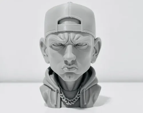 Escultura Decorativa Prints Patro- Busto De Eminem - Foto 2