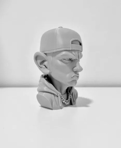 Escultura Decorativa Prints Patro- Busto De Eminem - Foto 5
