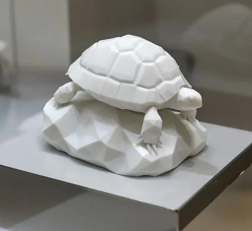 Escultura Decorativa Prints Patro- Tortuga Piedra Geométrica - Foto 2