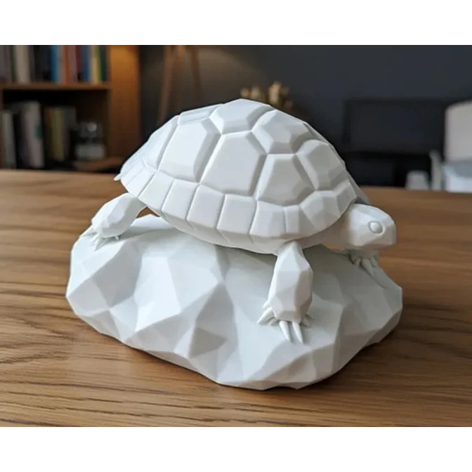 Escultura Decorativa Prints Patro- Tortuga Piedra Geométrica 4