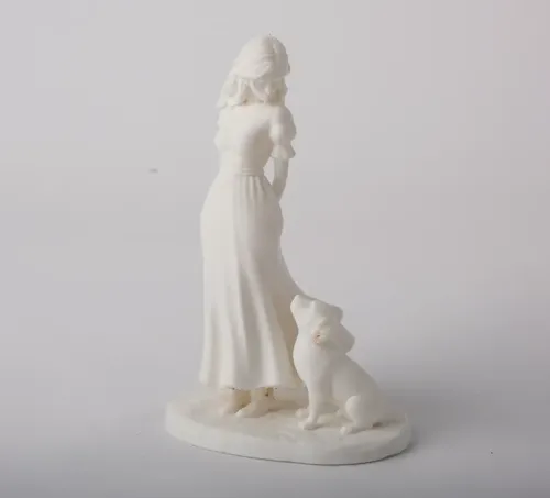 Escultura Decorativa Prints Patro- Niña Y Su Perro - Foto 3