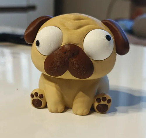 Figura Decorativa Prints Patro- Pug Ojos Saltones - Foto 2