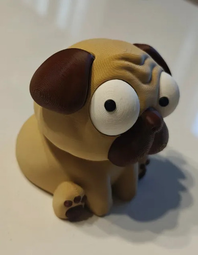 Figura Decorativa Prints Patro- Pug Ojos Saltones - Foto 3