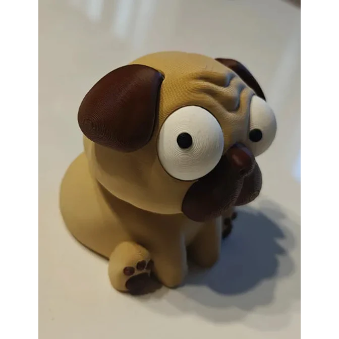 Figura Decorativa Prints Patro- Pug Ojos Saltones 3
