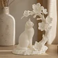 Escultura Decorativa Prints Patro- Gato Con Flores De Cerezo - Miniatura 2