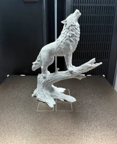Escultura Decorativa Prints Patro-  Lobo Aullando - Foto 2