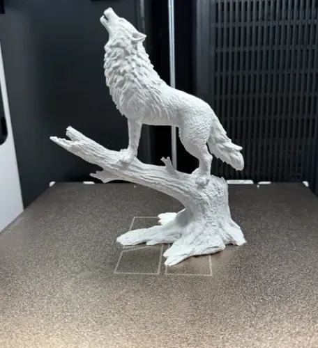 Escultura Decorativa Prints Patro-  Lobo Aullando - Foto 3