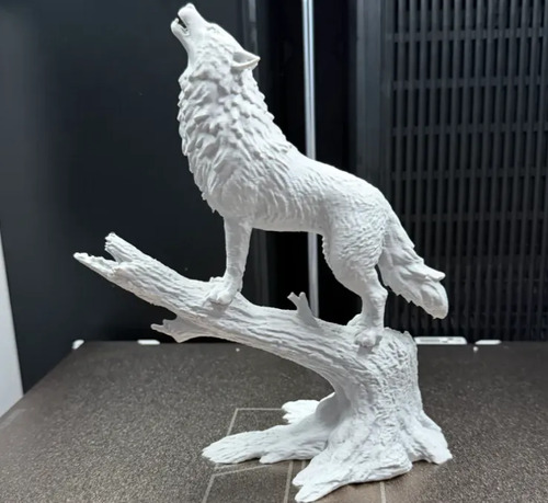 Escultura Decorativa Prints Patro-  Lobo Aullando - Foto 4