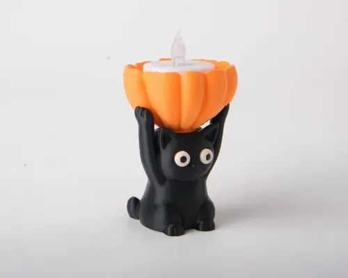 Portavelas Led Prints Patro- Gatito Negro - Foto 3