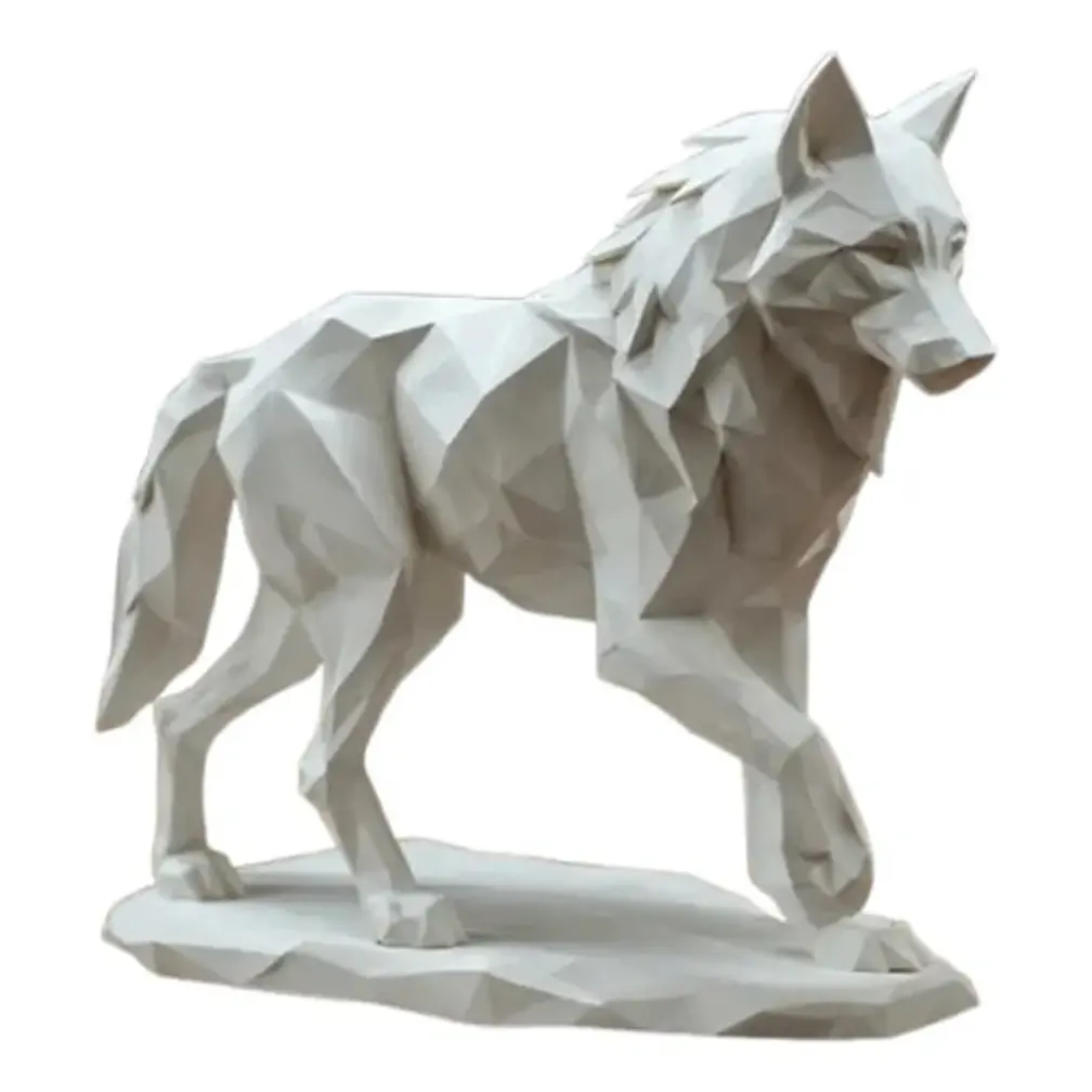 Escultura Decorativa Prints Patro- Lobo Majestuoso 1