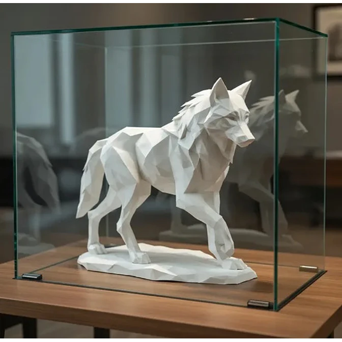 Escultura Decorativa Prints Patro- Lobo Majestuoso 3