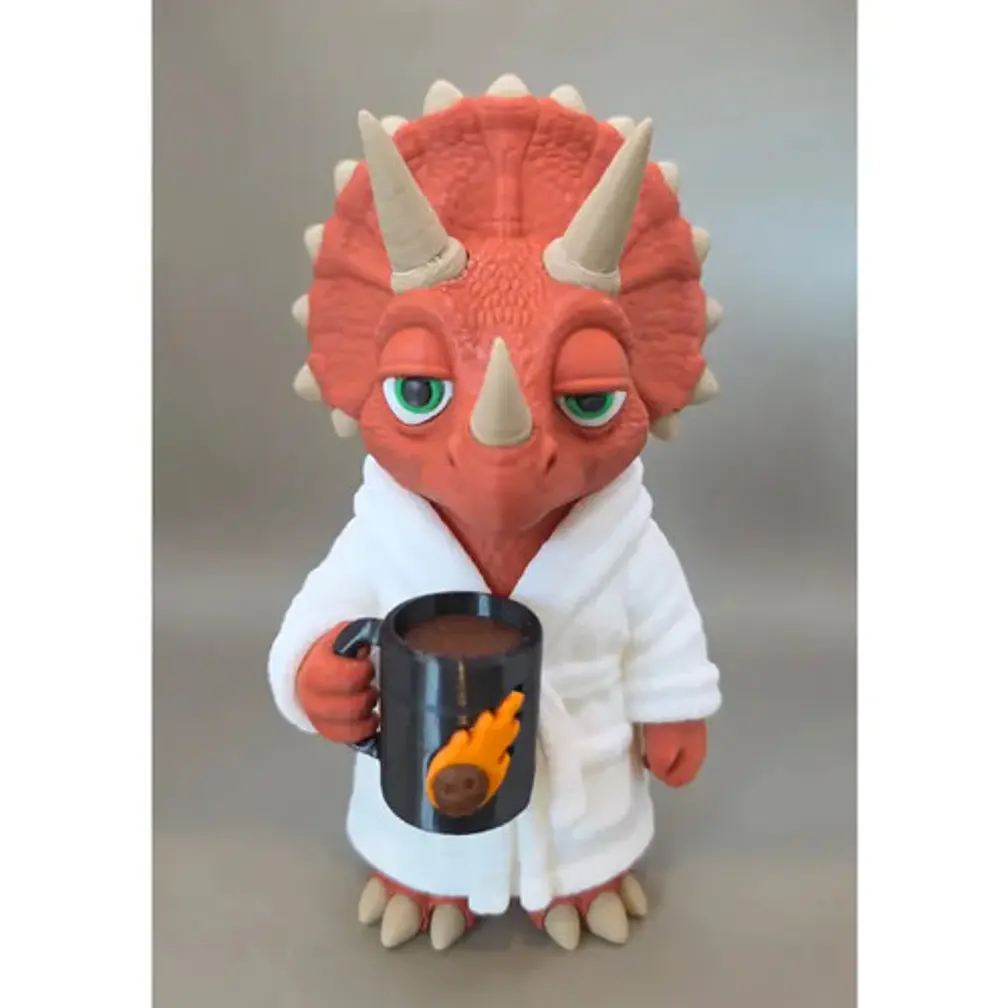 Figura Decorativa Prints Patro- Triceratops Madrugador 4
