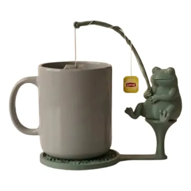Soporte De Bolsitas De Té Prints Patro Rana Pescadora 1