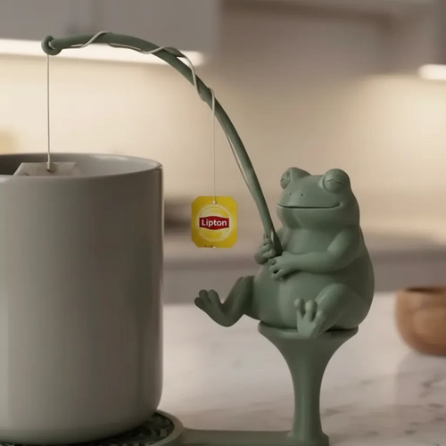 Soporte De Bolsitas De Té Prints Patro Rana Pescadora - Foto 3