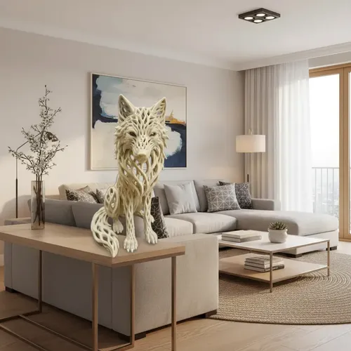 Escultura Elegante Prints Patro - Lobo Veroni - Foto 5