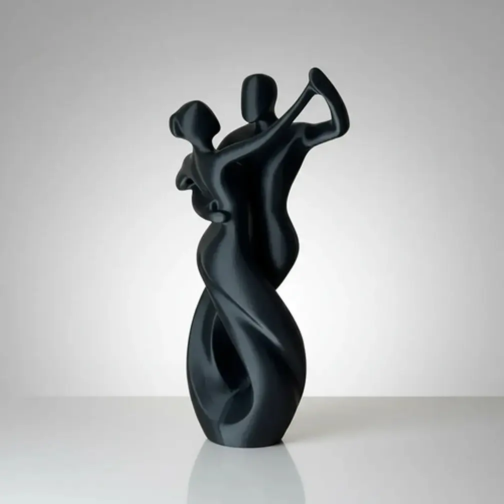 Escultura Elegante Prints Patro - Pareja Bailando Vals 2