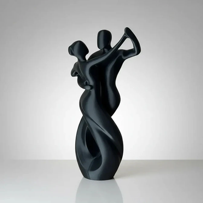 Escultura Elegante Prints Patro - Pareja Bailando Vals 2