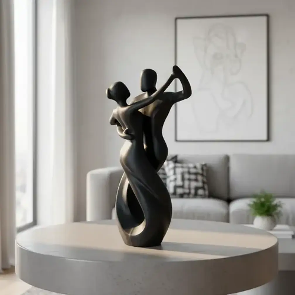 Escultura Elegante Prints Patro - Pareja Bailando Vals 3