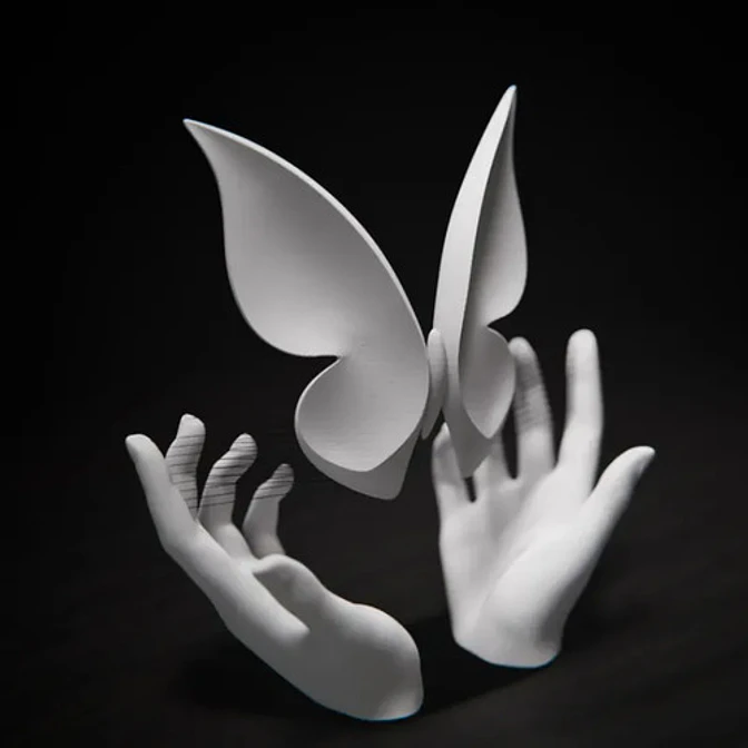 Escultura Elegante Prints Patro - Mariposa Suspendida 2