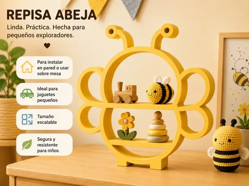 Estantería Infantil De Pared O Mesa Para Niños Prints Patro - Foto 2