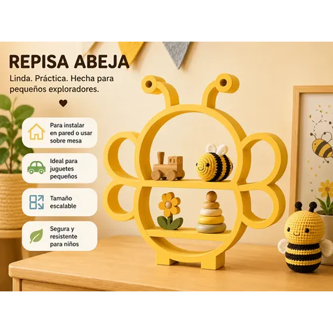Estantería Infantil De Pared O Mesa Para Niños Prints Patro 2