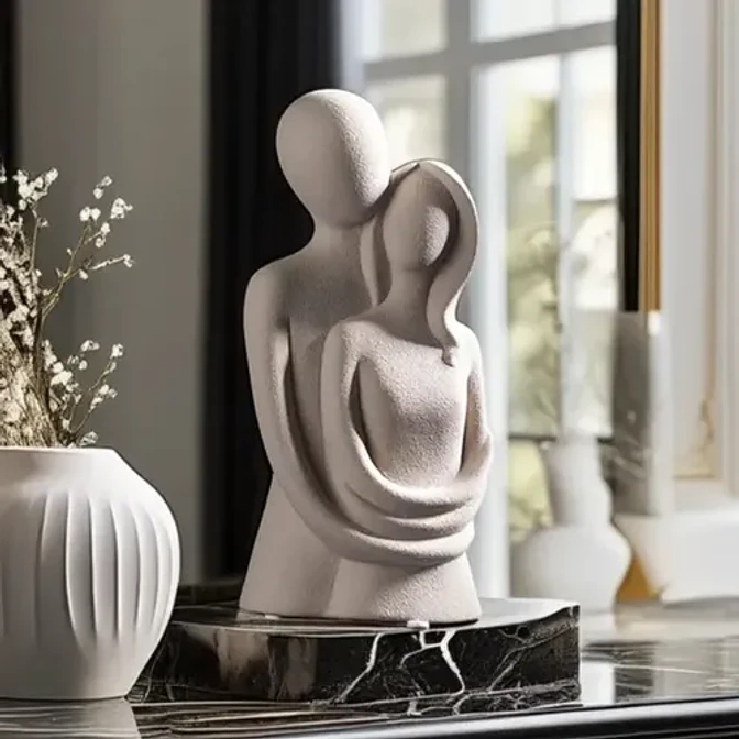 Escultura Elegante Prints Patro - Pareja Enamorados 3