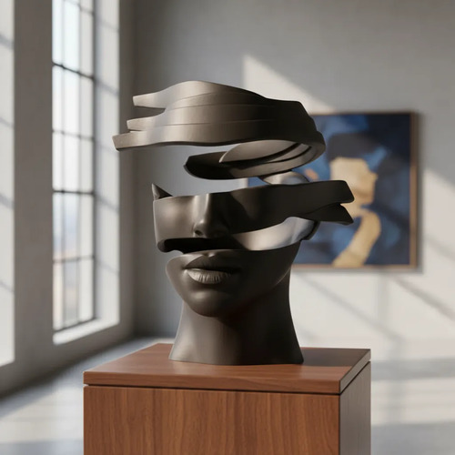 Escultura Elegante Prints Patro - Rostro Fragmentado - Foto 3
