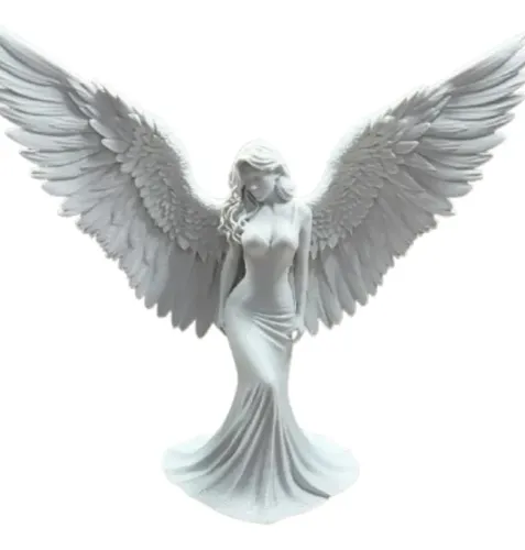 Escultura Elegante Prints Patro - Mujer Ángel