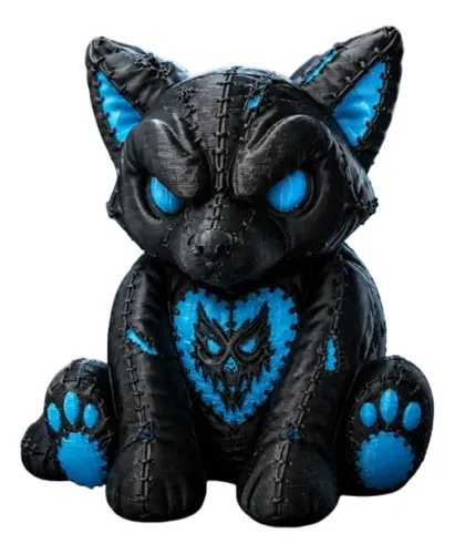 Figura Decorativa Prints Patro- Lobo Peluche Oscuro