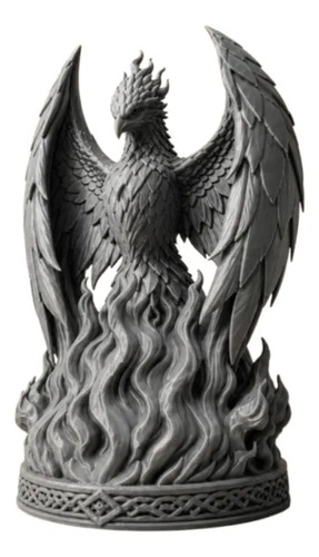 Escultura Decorativa Prints Patro- Fénix De La Llama