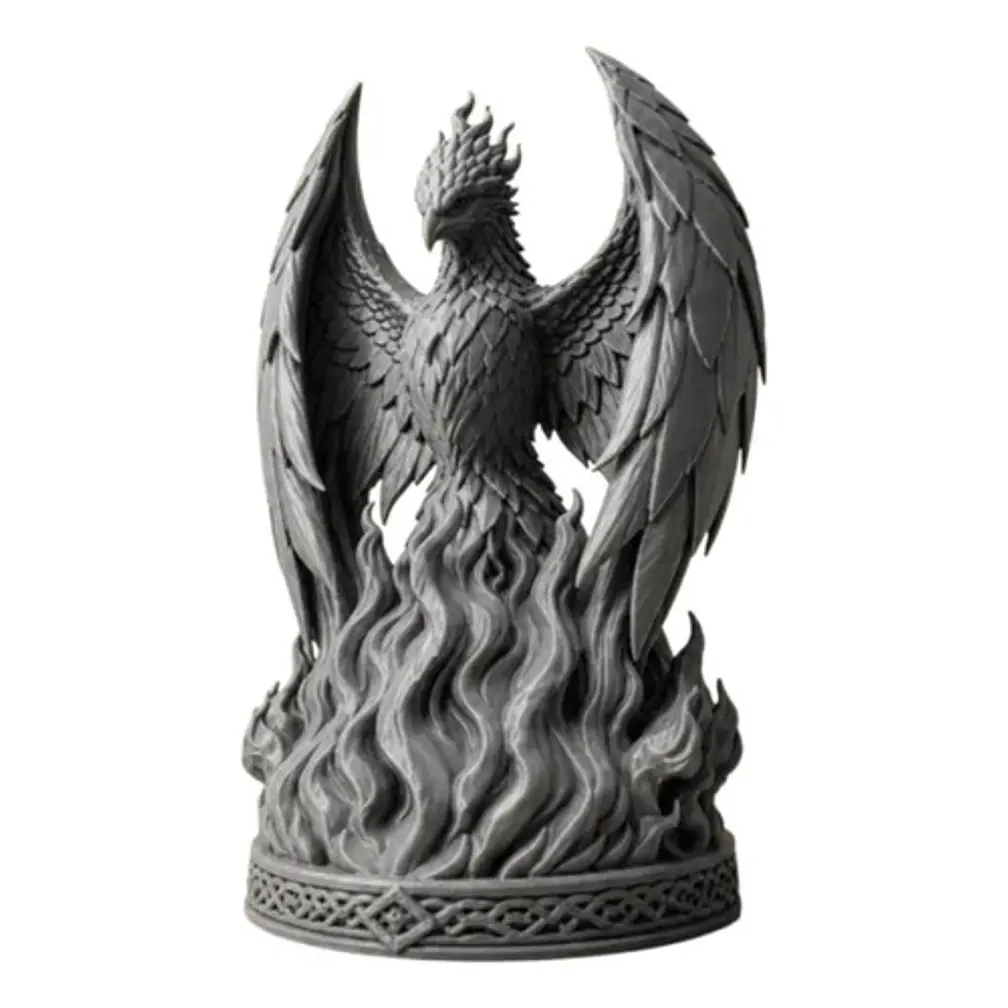 Escultura Decorativa Prints Patro- Fénix De La Llama 1
