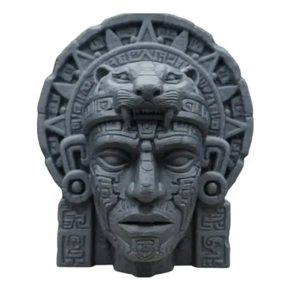 Escultura Elegante Prints Patro - Cabeza Azteca 1