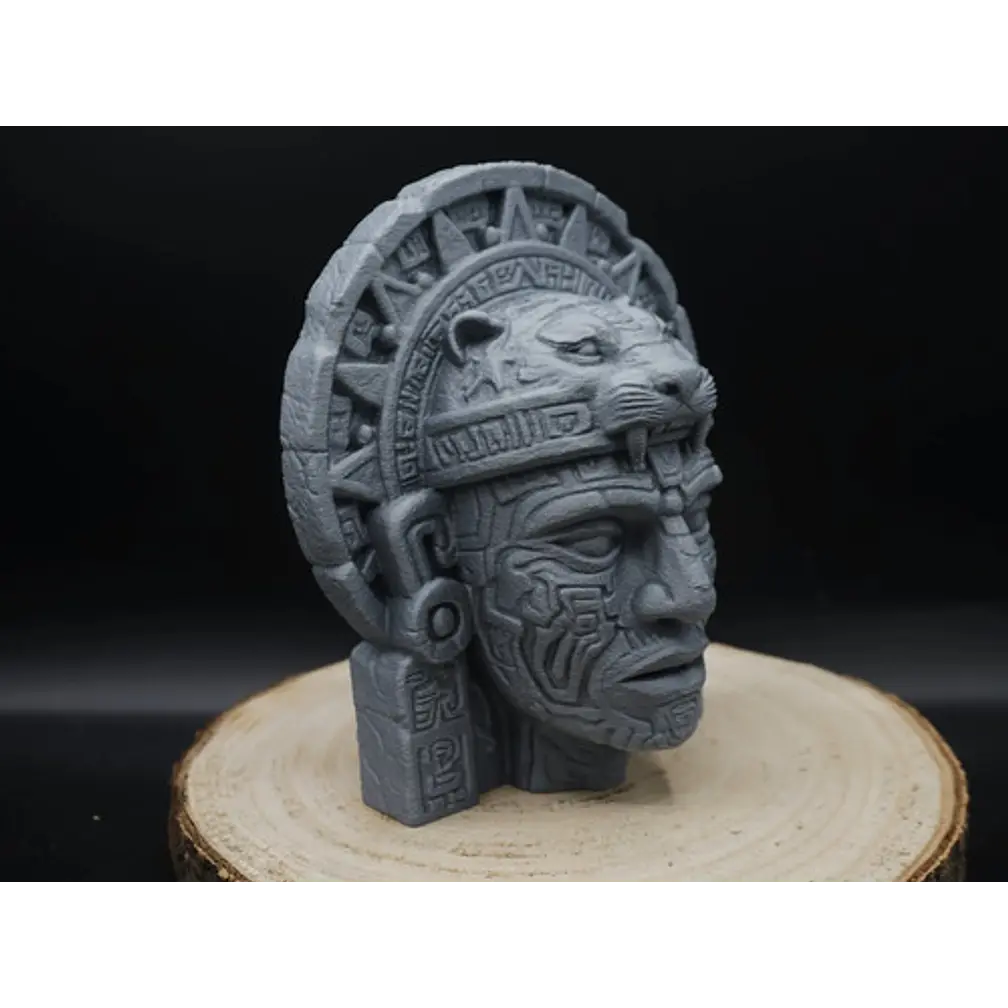 Escultura Elegante Prints Patro - Cabeza Azteca 2