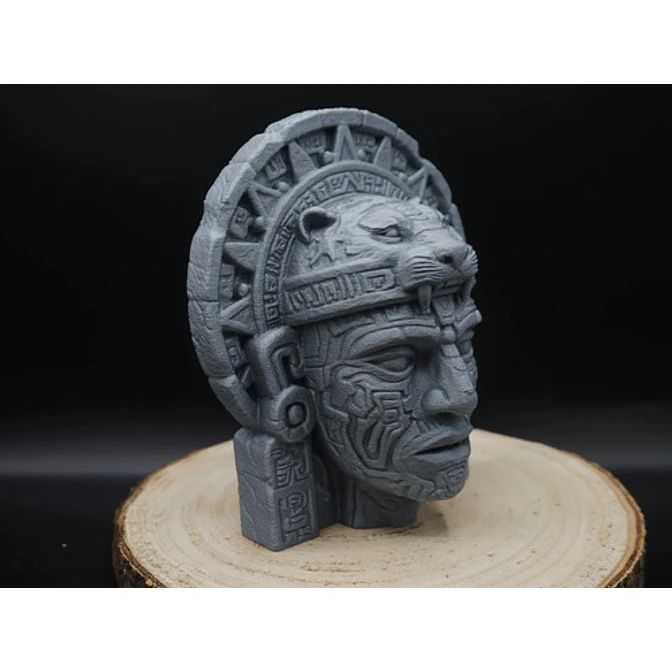 Escultura Elegante Prints Patro - Cabeza Azteca 2